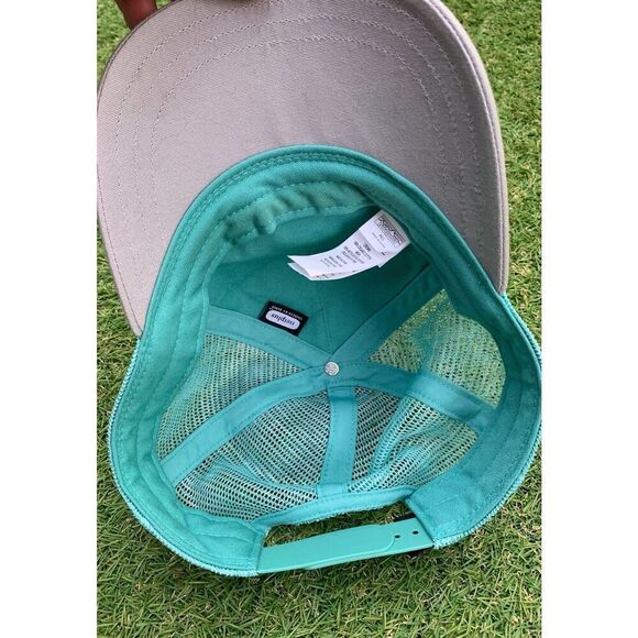 Patagonia green gray PATCH LOGO trucker cap baseball hat UNISEX - Picture 5 of 7